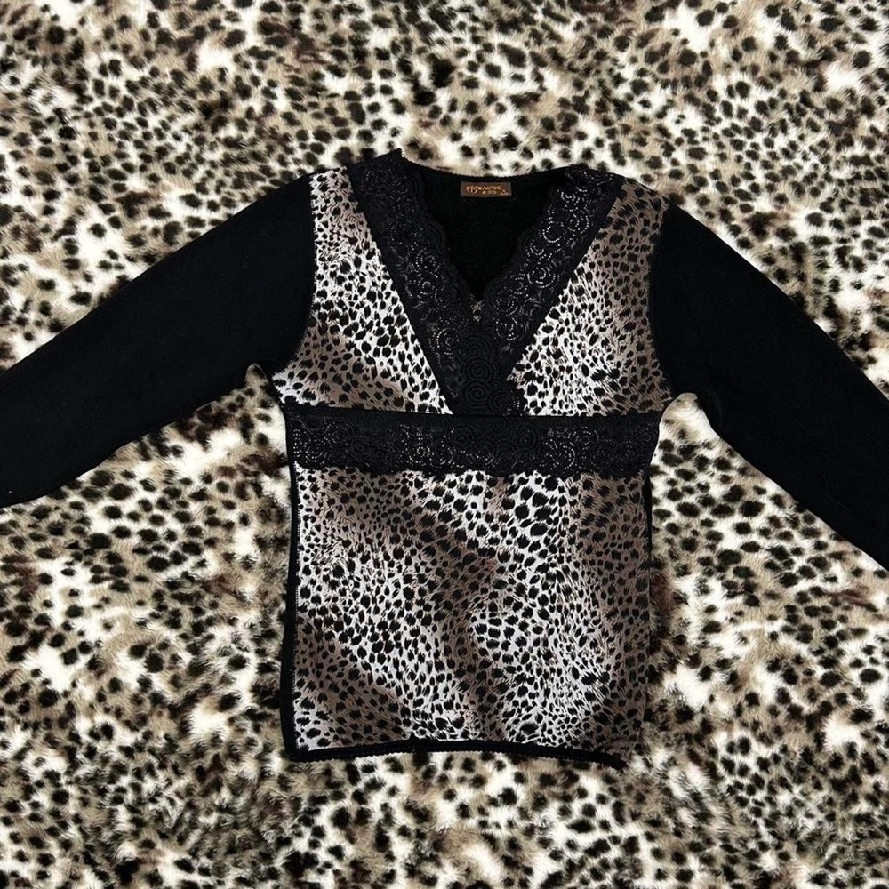 Leopard Print Long sleeve Top